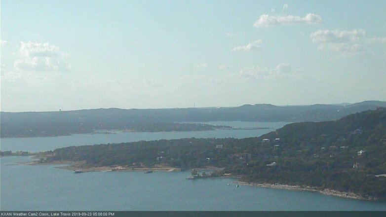 Lake Travis webcam, September 23, 2019 4:10 PM CT