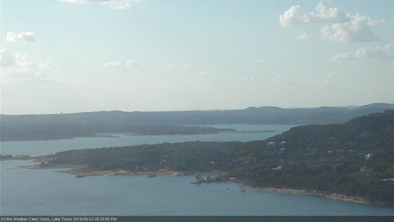 Lake Travis webcam, September 23, 2019 4:35 PM CT
