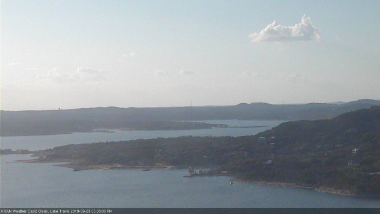 Lake Travis webcam, September 23, 2019 5:10 PM CT