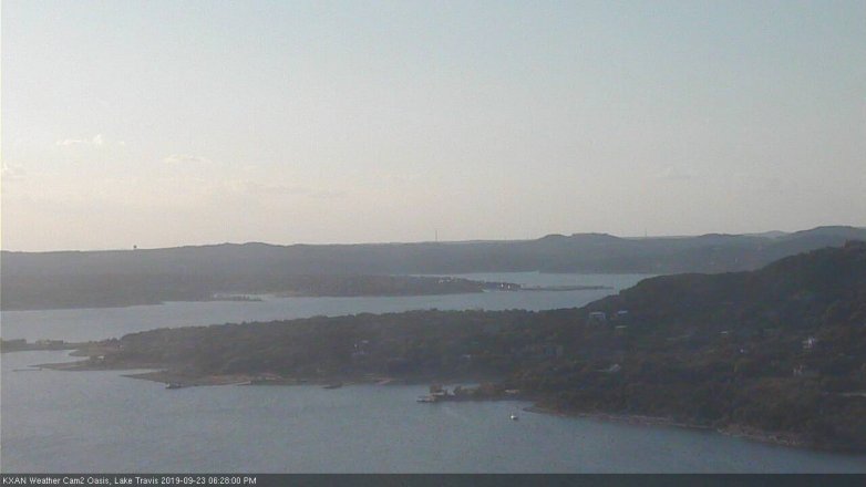 Lake Travis webcam, September 23, 2019 5:30 PM CT