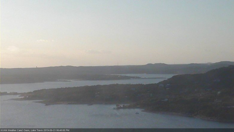 Lake Travis webcam, September 23, 2019 5:50 PM CT