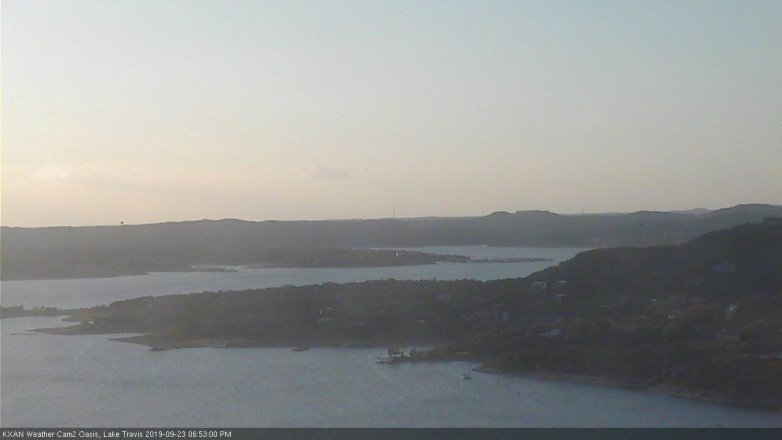 Lake Travis webcam, September 23, 2019 5:55 PM CT