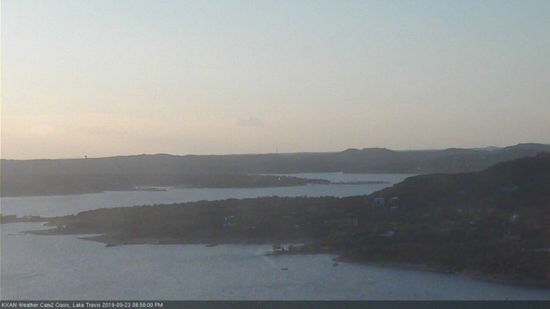 Lake Travis webcam, September 23, 2019 6:00 PM CT