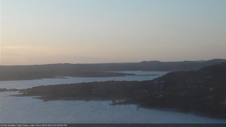 Lake Travis webcam, September 23, 2019 6:10 PM CT