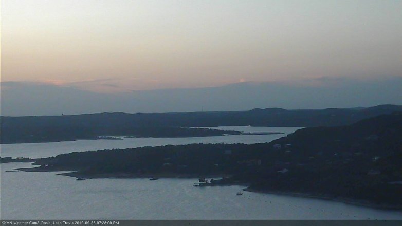 Lake Travis webcam, September 23, 2019 6:30 PM CT