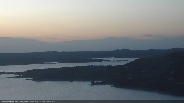Lake Travis webcam, September 23, 2019 6:35 PM CT