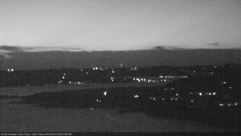 Lake Travis webcam, September 23, 2019 7:10 PM CT