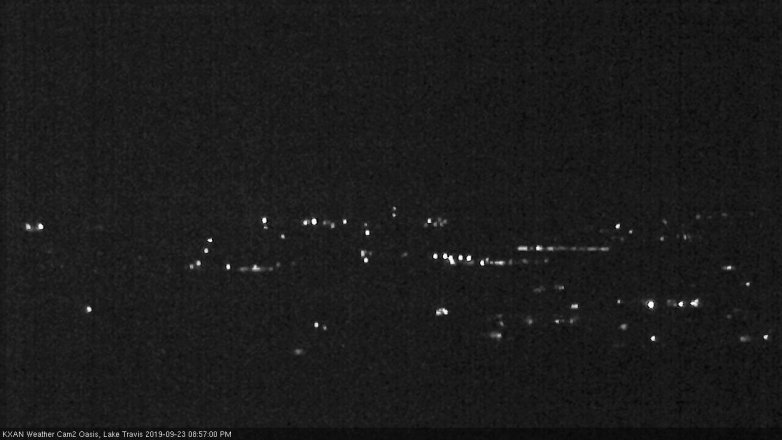 Lake Travis webcam, September 23, 2019 8:00 PM CT
