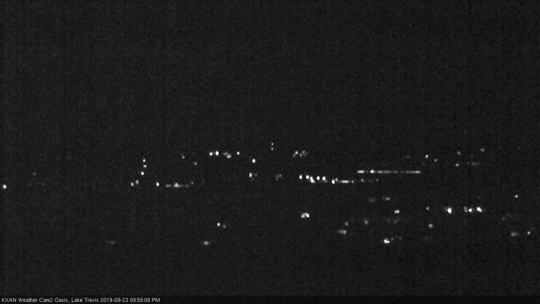 Lake Travis webcam, September 23, 2019 9:00 PM CT