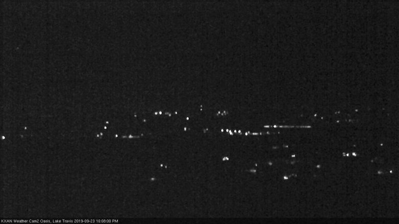 Lake Travis webcam, September 23, 2019 9:10 PM CT