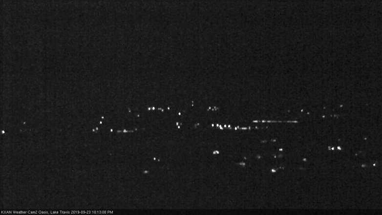 Lake Travis webcam, September 23, 2019 9:15 PM CT