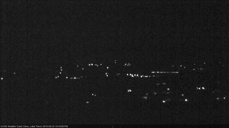 Lake Travis webcam, September 23, 2019 9:20 PM CT