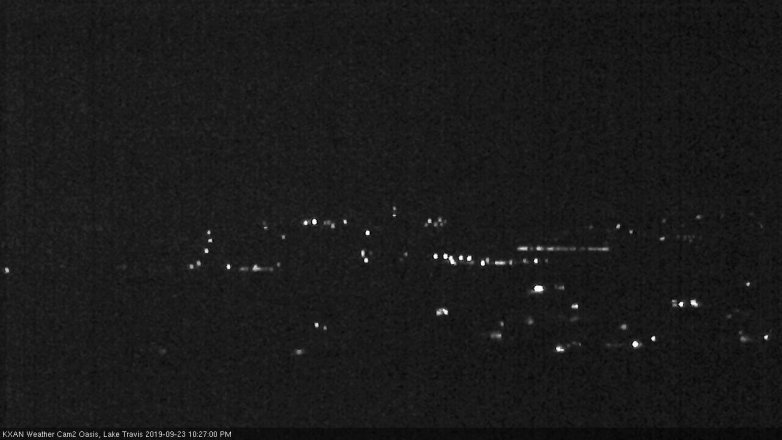 Lake Travis webcam, September 23, 2019 9:30 PM CT