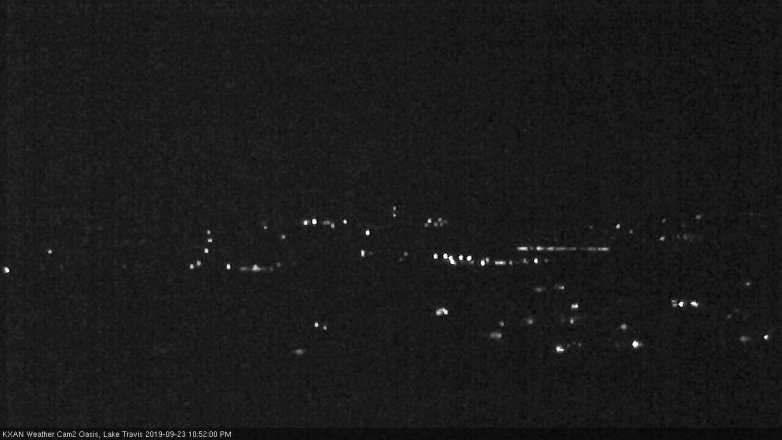 Lake Travis webcam, September 23, 2019 9:55 PM CT