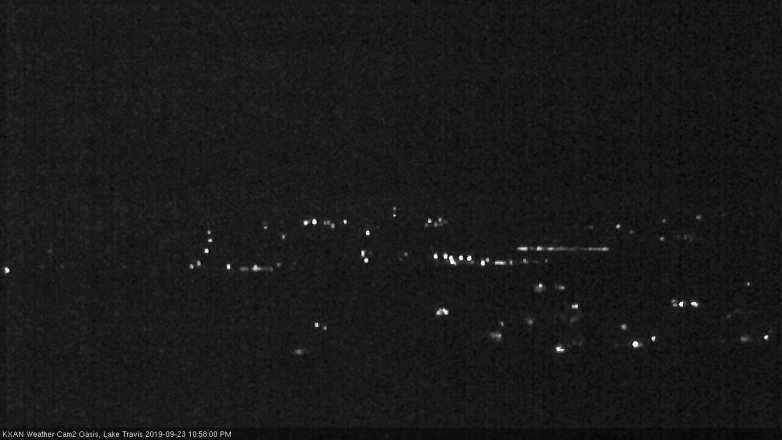 Lake Travis webcam, September 23, 2019 10:00 PM CT