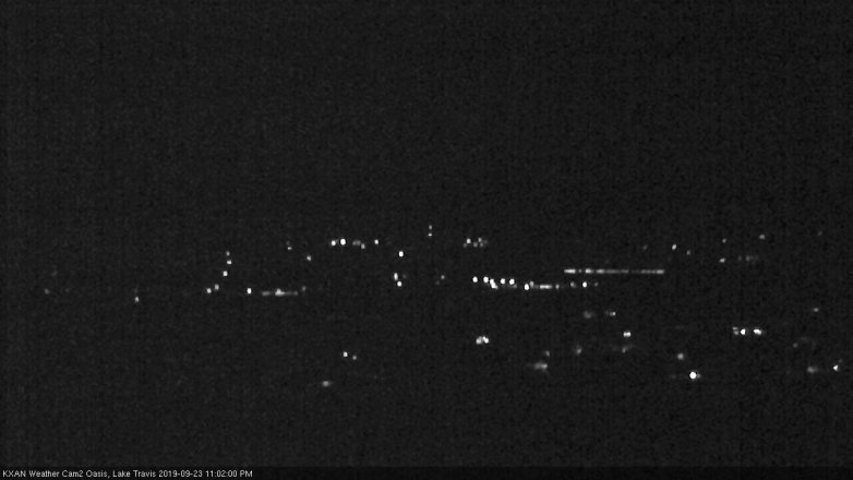 Lake Travis webcam, September 23, 2019 10:05 PM CT