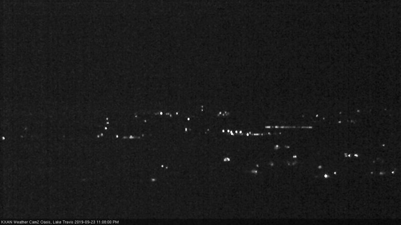 Lake Travis webcam, September 23, 2019 10:10 PM CT
