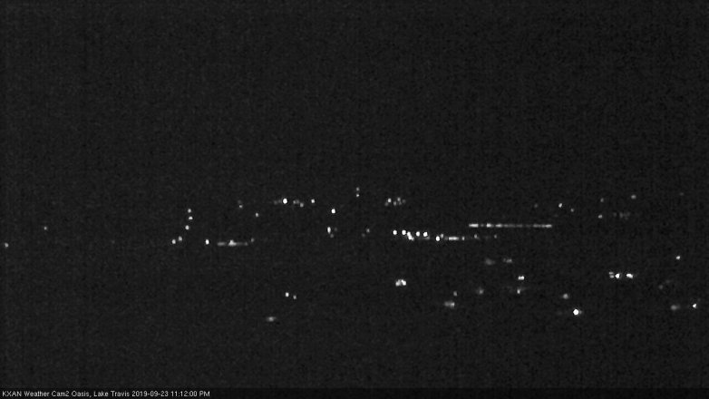 Lake Travis webcam, September 23, 2019 10:15 PM CT