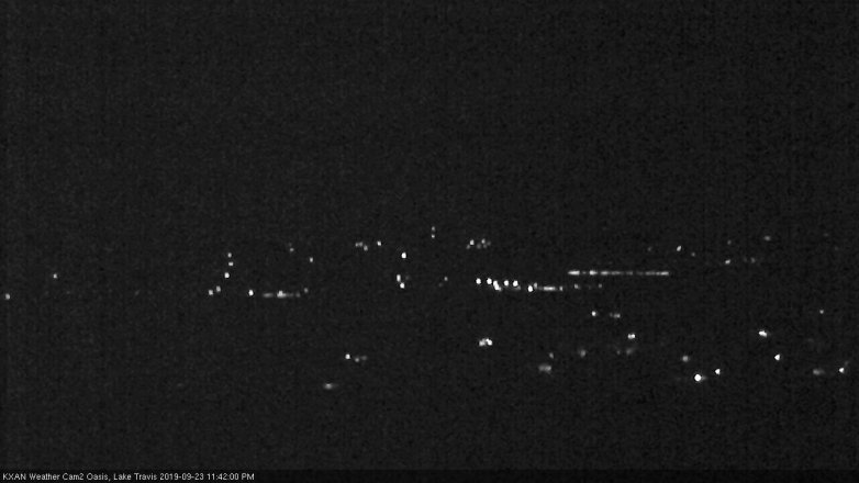 Lake Travis webcam, September 23, 2019 10:45 PM CT