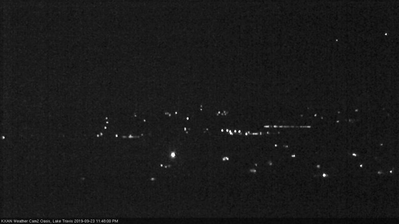 Lake Travis webcam, September 23, 2019 10:50 PM CT