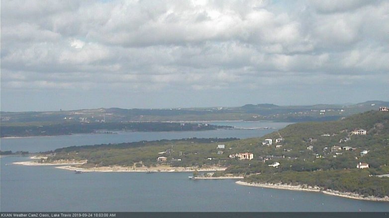 Lake Travis webcam, September 24, 2019 9:05 AM CT