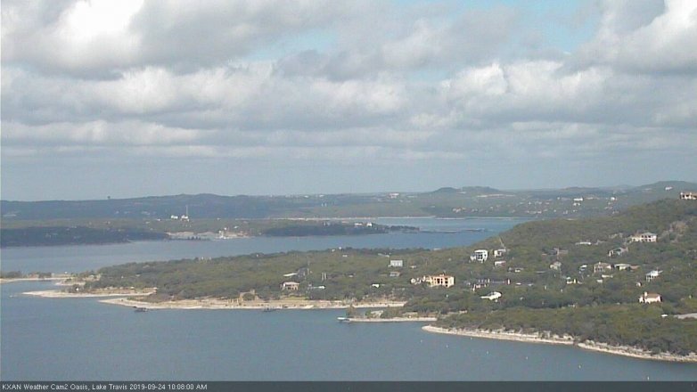 Lake Travis webcam, September 24, 2019 9:10 AM CT