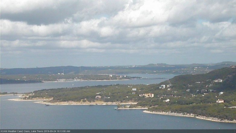 Lake Travis webcam, September 24, 2019 9:15 AM CT