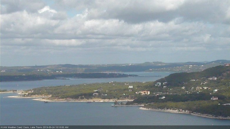 Lake Travis webcam, September 24, 2019 9:20 AM CT
