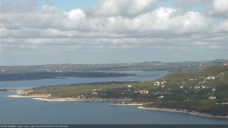 Lake Travis webcam, September 24, 2019 9:25 AM CT