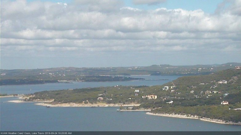 Lake Travis webcam, September 24, 2019 9:30 AM CT