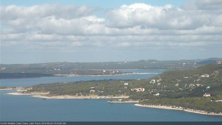 Lake Travis webcam, September 24, 2019 9:35 AM CT