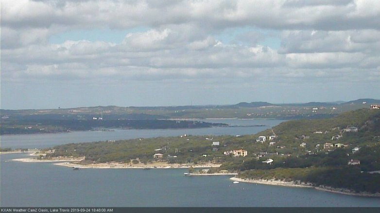 Lake Travis webcam, September 24, 2019 9:50 AM CT