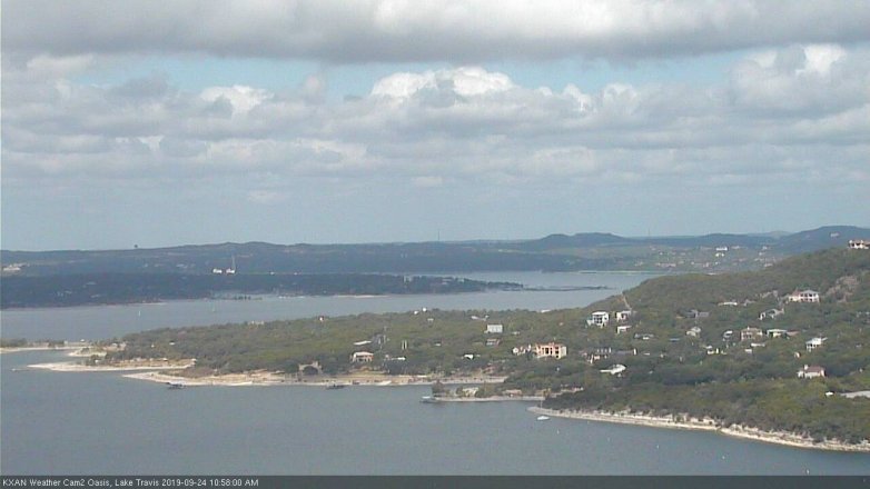Lake Travis webcam, September 24, 2019 10:00 AM CT