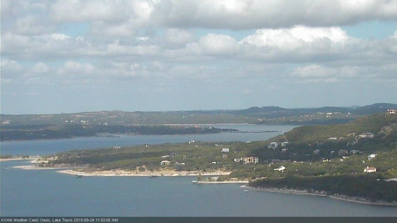 Lake Travis webcam, September 24, 2019 10:05 AM CT