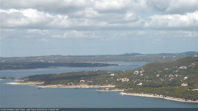 Lake Travis webcam, September 24, 2019 10:10 AM CT