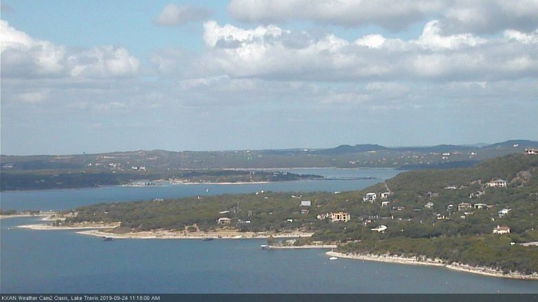 Lake Travis webcam, September 24, 2019 10:20 AM CT