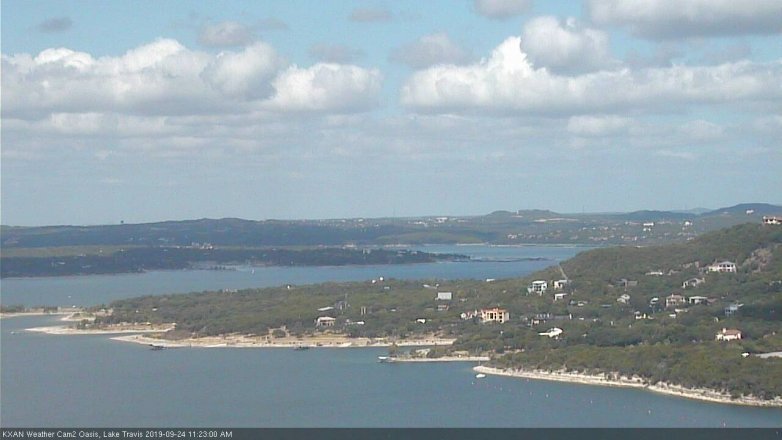 Lake Travis webcam, September 24, 2019 10:25 AM CT