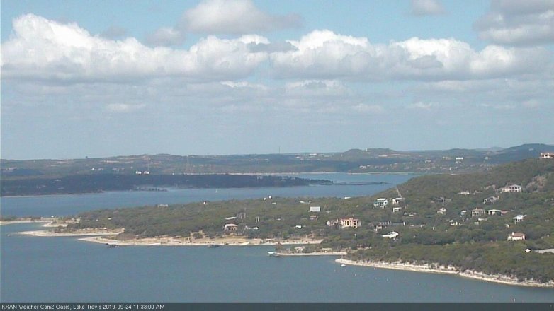 Lake Travis webcam, September 24, 2019 10:35 AM CT