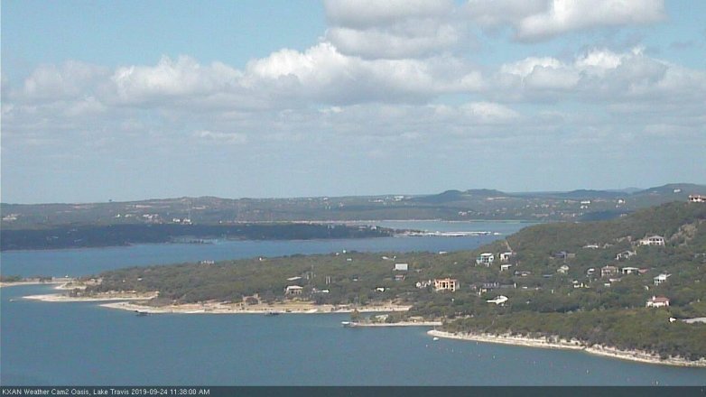 Lake Travis webcam, September 24, 2019 10:40 AM CT