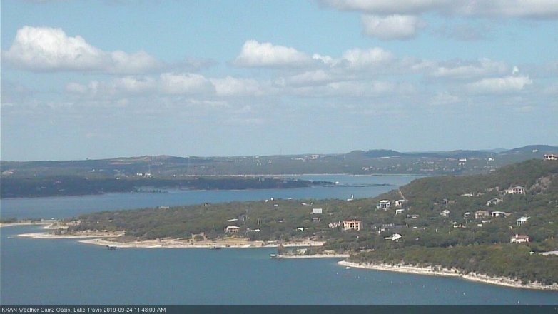 Lake Travis webcam, September 24, 2019 10:50 AM CT