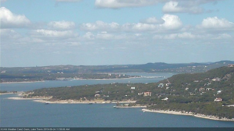 Lake Travis webcam, September 24, 2019 11:00 AM CT