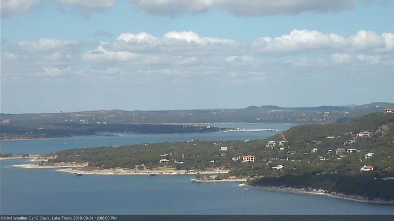 Lake Travis webcam, September 24, 2019 11:10 AM CT