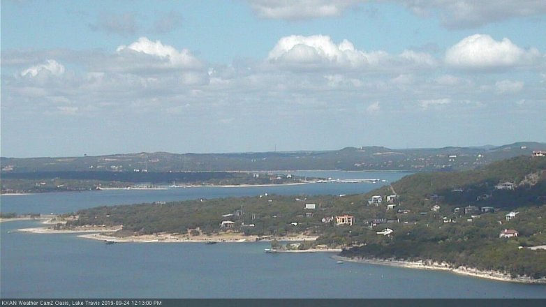 Lake Travis webcam, September 24, 2019 11:15 AM CT