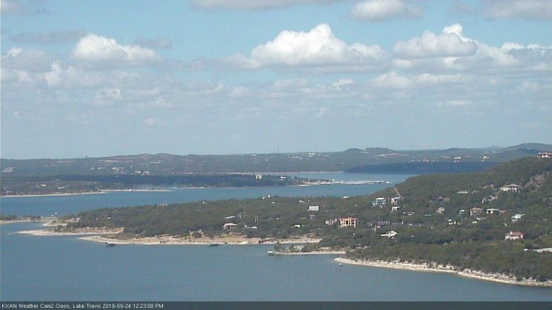 Lake Travis webcam, September 24, 2019 11:25 AM CT
