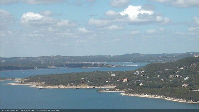 Lake Travis webcam, September 24, 2019 11:35 AM CT