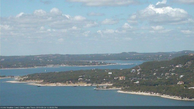 Lake Travis webcam, September 24, 2019 11:40 AM CT