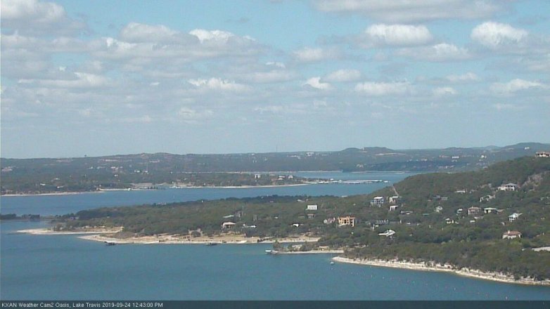 Lake Travis webcam, September 24, 2019 11:45 AM CT