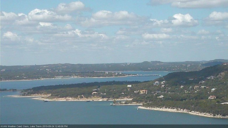 Lake Travis webcam, September 24, 2019 11:50 AM CT