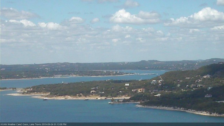 Lake Travis webcam, September 24, 2019 12:15 PM CT