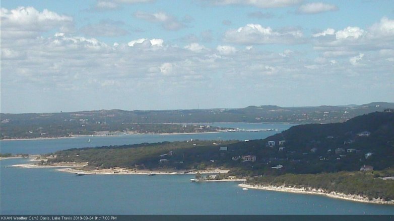 Lake Travis webcam, September 24, 2019 12:20 PM CT